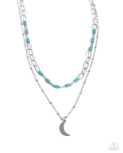 Paparazzi ♥ Lunar Lucidity - Blue ♥ Necklace