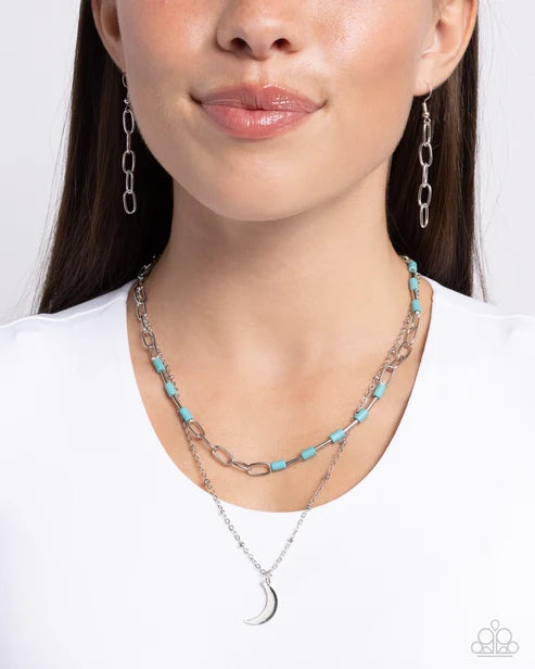 Paparazzi ♥ Lunar Lucidity - Blue ♥ Necklace