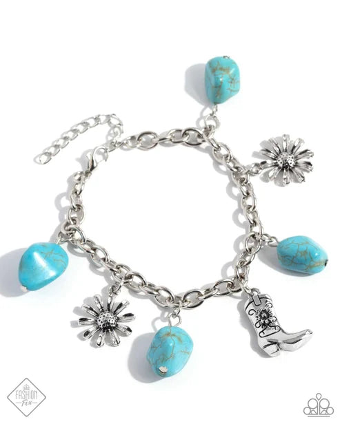 Paparazzi ♥ Badlands Beau - Blue ♥ Bracelet