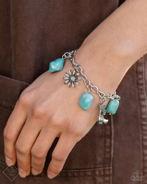 Paparazzi ♥ Badlands Beau - Blue ♥ Bracelet