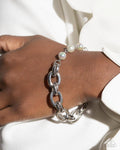 Paparazzi ♥ Pearl Pairing - Silver ♥ Bracelet