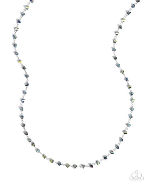 Paparazzi ♥ Chiseled Candidate - Blue ♥ Necklace
