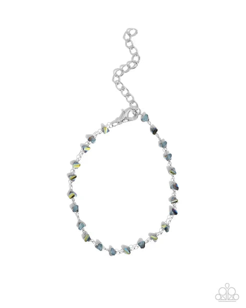 Paparazzi ♥ Chiseled Character - Blue ♥ Bracelet