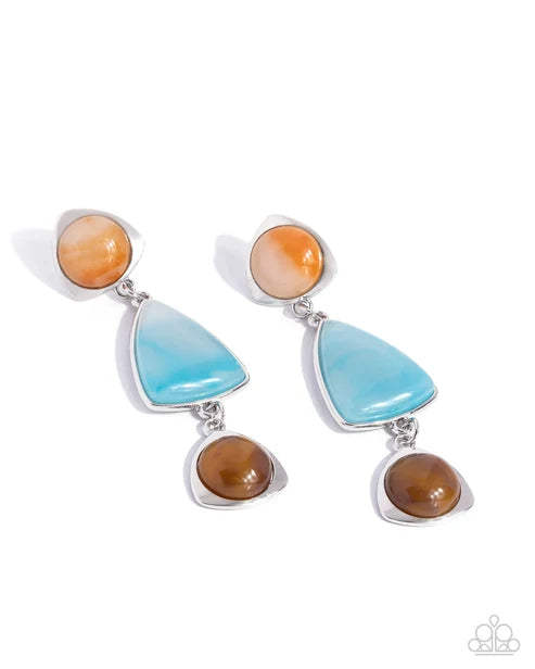 Paparazzi ♥ Foreign Exchange - Multi ♥ Post Earrings