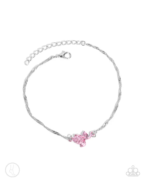 Paparazzi ♥ Rose Review - Pink ♥ Anklet