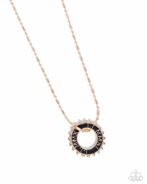 Paparazzi ♥ Second Gear - Gold ♥ Mens Necklace