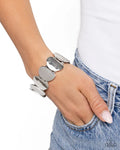Paparazzi ♥ Dauntless Delight - Silver ♥ Bracelet