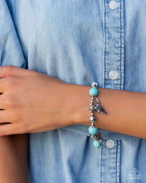 Paparazzi ♥ Western Welcome - Blue ♥ Bracelet