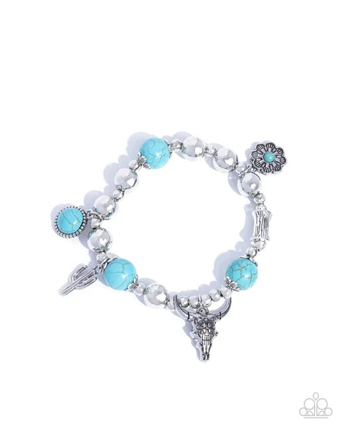Paparazzi ♥ Western Welcome - Blue ♥ Bracelet