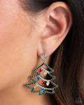 Paparazzi ♥ O Tannenbaum - Multi ♥ Silver Post Earrings