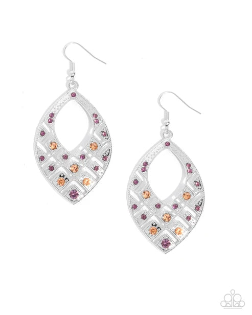 Paparazzi ♥ Glittery Gaze - Purple ♥ Earrings