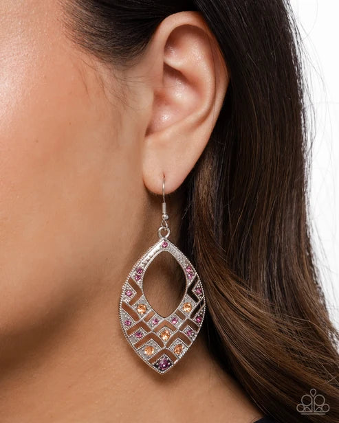 Paparazzi ♥ Glittery Gaze - Purple ♥ Earrings