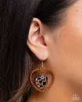 Paparazzi ♥ Leopard Love - Brown ♥ Earrings