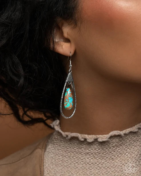 Paparazzi ♥ Neatly Natural - Brown ♥ Earrings