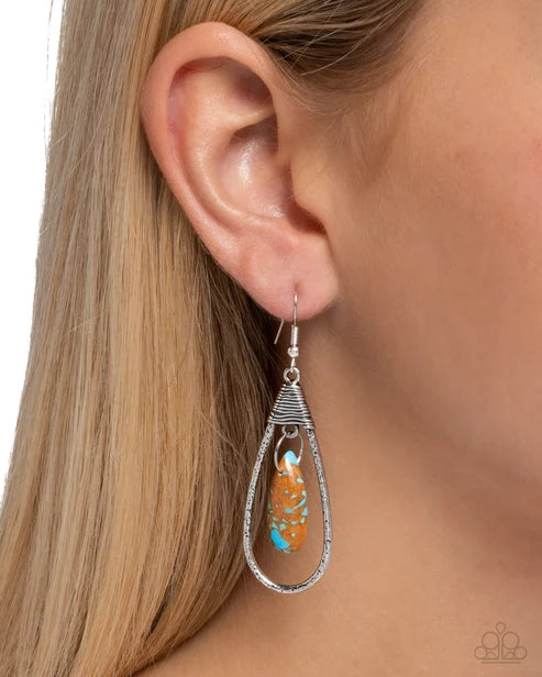 Paparazzi ♥ Neatly Natural - Brown ♥ Earrings
