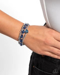 Paparazzi ♥ Druzy Decadence - Blue ♥ Bracelet