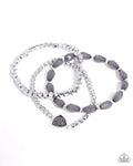 Paparazzi ♥ Druzy Decadence - Silver ♥ Bracelet