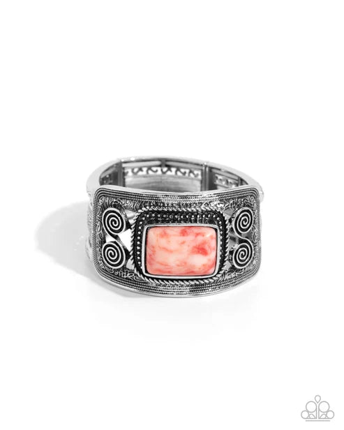 Paparazzi ♥ Rustic Reaction - Red ♥ Bracelet