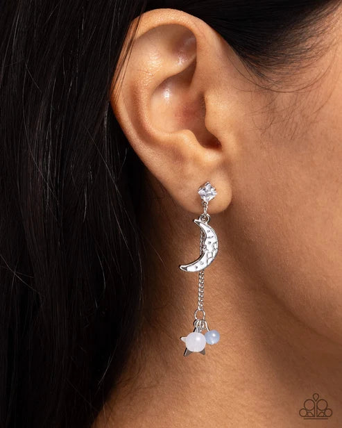 Paparazzi ♥ Astral Admiration - Blue ♥ Post Earrings