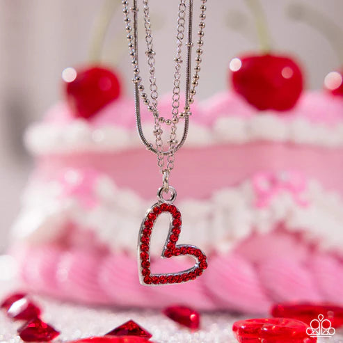 Paparazzi ♥ Valentines Day Decadence - Red ♥ Necklace