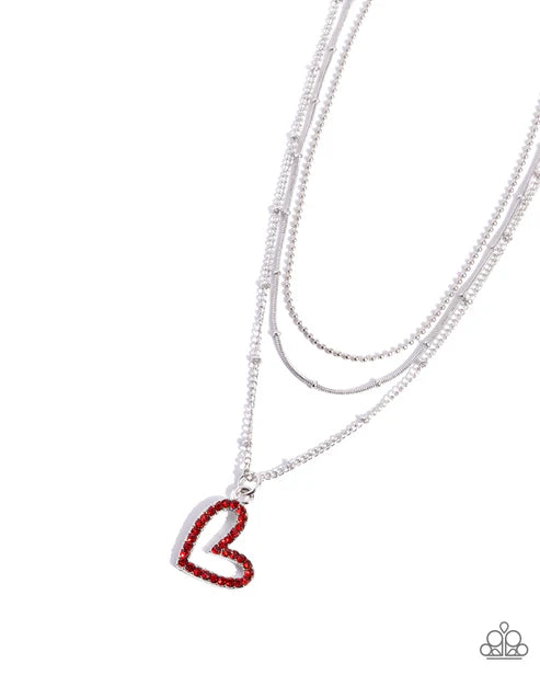 Paparazzi ♥ Valentines Day Decadence - Red ♥ Necklace