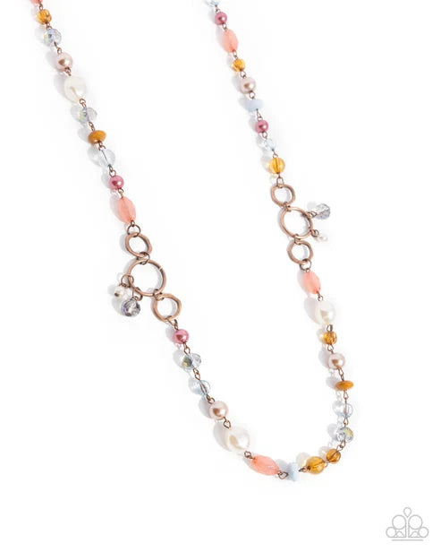 Paparazzi ♥ Eclectic Embrace - Copper ♥ Necklace