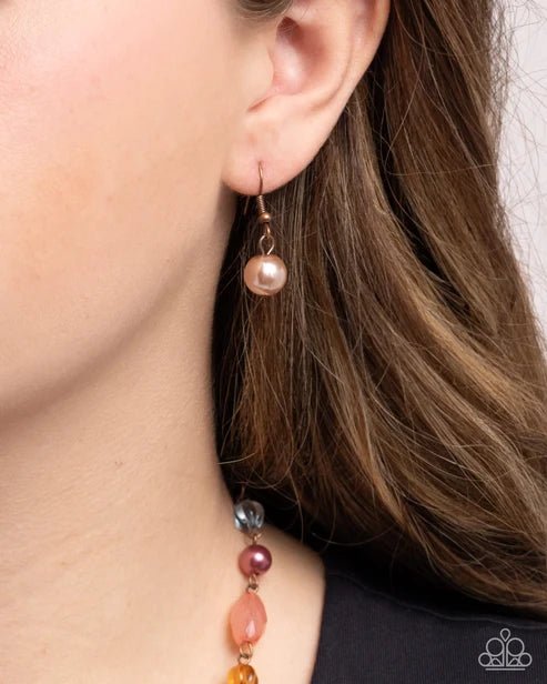 Paparazzi ♥ Eclectic Embrace - Copper ♥ Necklace