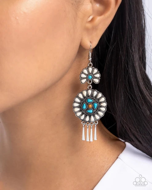 Paparazzi ♥ Watch the Sunset - White ♥ Earrings