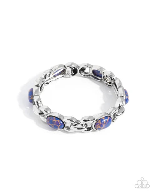 Paparazzi ♥ Rustic Record - Purple ♥ Bracelet