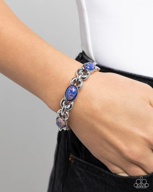 Paparazzi ♥ Rustic Record - Purple ♥ Bracelet