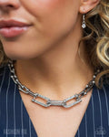 Paparazzi ♥ Adorably Amped Up - White ♥ Necklace