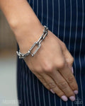 Paparazzi ♥ Boosted Bling - White ♥ Bracelet
