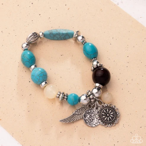Paparazzi ♥ Earthy Eclecticism - Blue ♥ Bracelet