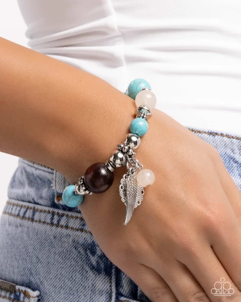 Paparazzi ♥ Earthy Eclecticism - Blue ♥ Bracelet