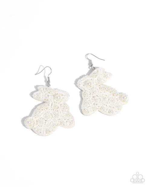 Paparazzi ♥ Easter Elegance - White ♥ Earrings