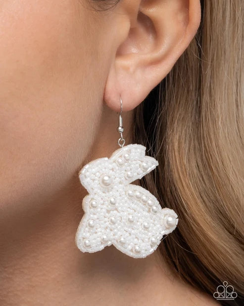 Paparazzi ♥ Easter Elegance - White ♥ Earrings