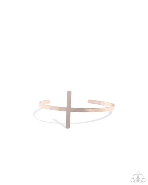 Paparazzi ♥ Holy Headline - Gold ♥ Bracelet