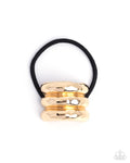 Paparazzi ♥ Crimped Celebrity - Gold ♥ Hair Clip