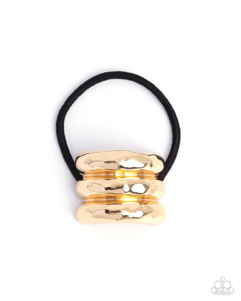 Paparazzi ♥ Crimped Celebrity - Gold ♥ Hair Clip