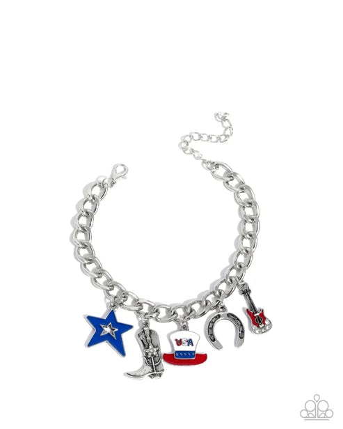 Paparazzi ♥ All-American Adornment - Red ♥ Bracelet
