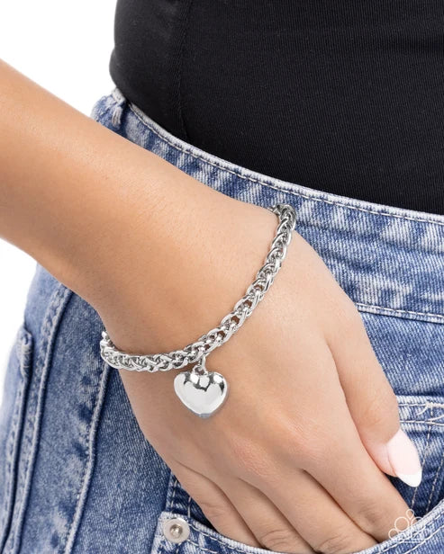 Paparazzi ♥ Dancing Damsel - Silver ♥ Bracelet
