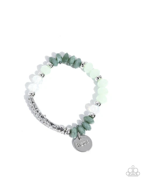 Paparazzi ♥ Handcrafted Hope - Green ♥ Bracelet