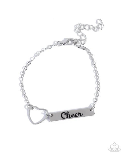Paparazzi ♥ Cheer Craze - Silver ♥ Bracelet