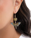 Paparazzi ♥ Dragonfly Devotion - Green ♥ Earrings