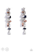 Paparazzi ♥ Admirable Antiquity - Multi ♥ Post Earrings