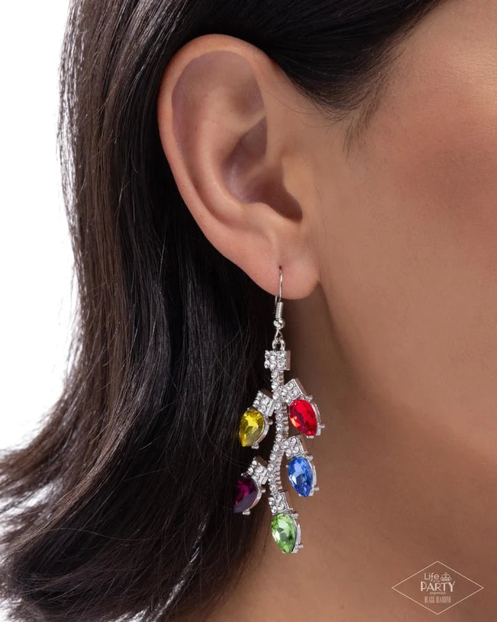 Paparazzi ♥ Christmas Lights - Multi ♥ Earrings