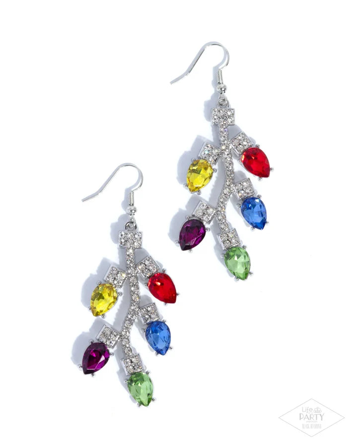 Paparazzi ♥ Christmas Lights - Multi ♥ Earrings