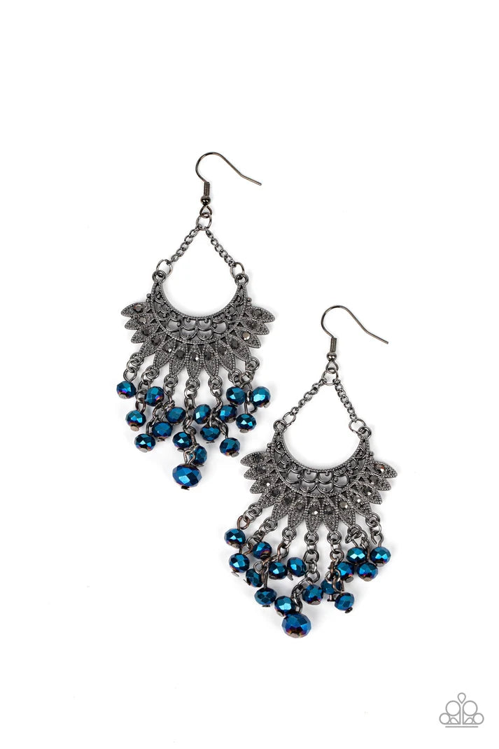 Paparazzi ♥ Chromatic Cascade - Blue ♥ Earrings
