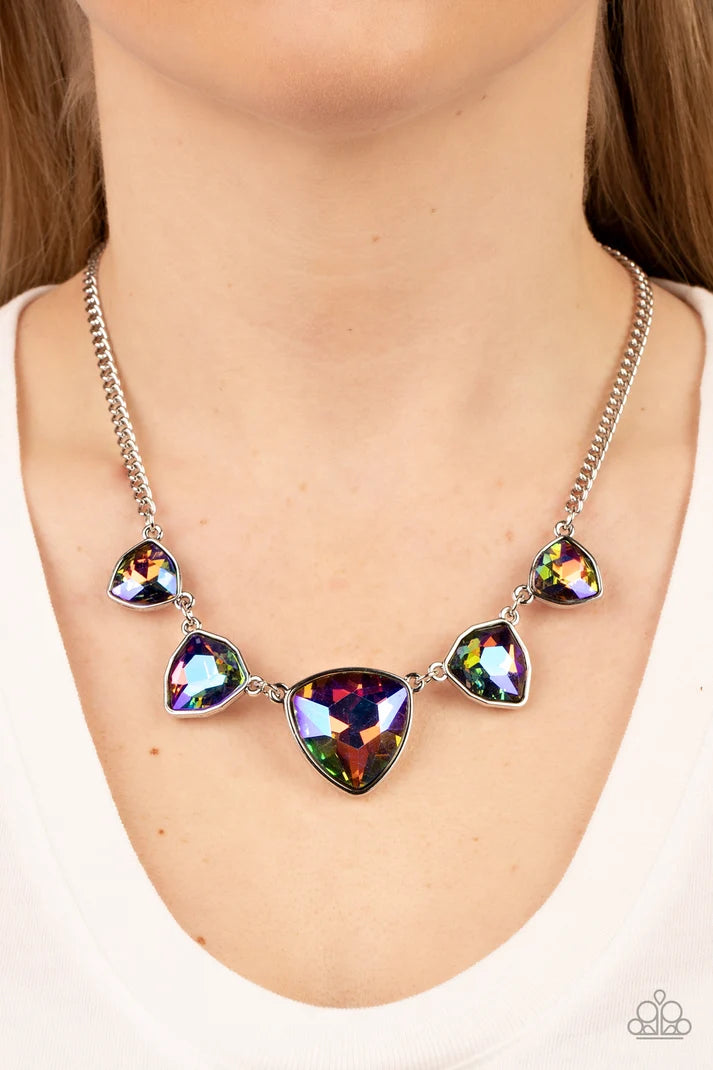 Paparazzi ♥ Cosmic Constellations - Multi (Oil Spill) ♥ Necklace