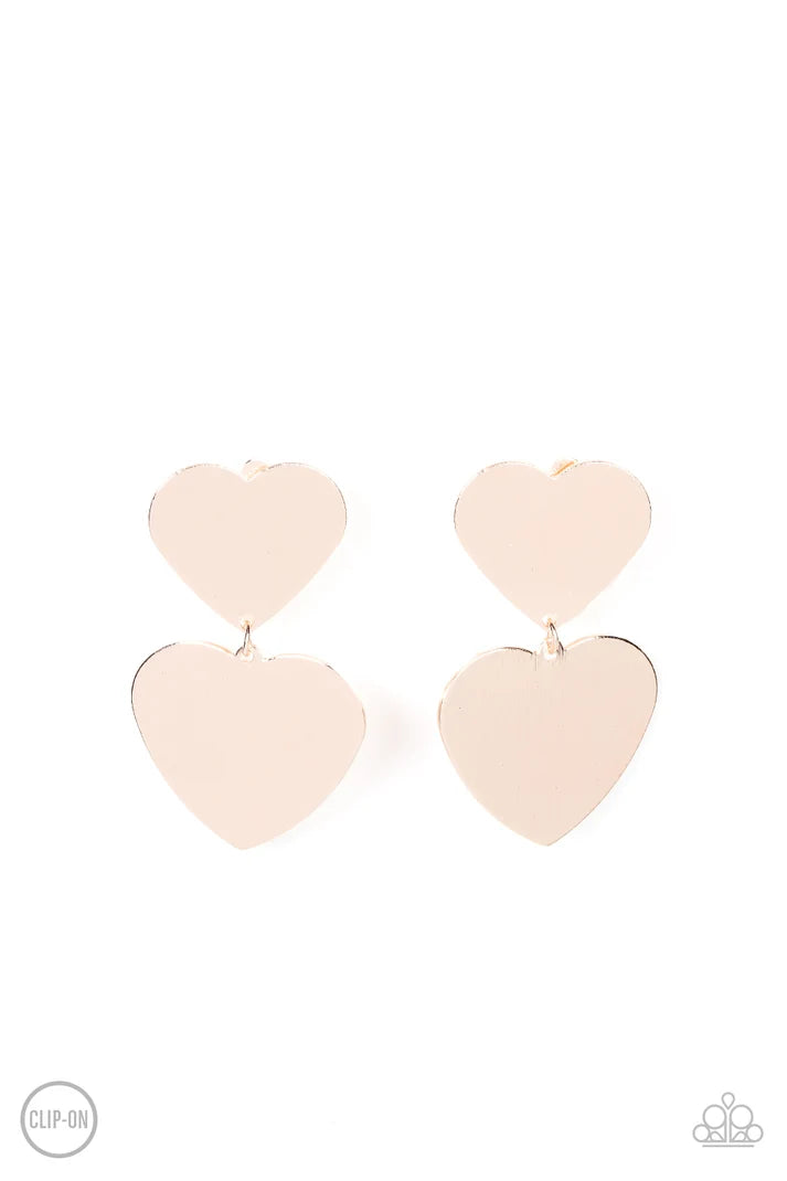 Paparazzi ♥ Cowgirl Crush - Rose Gold ♥ Clip-On